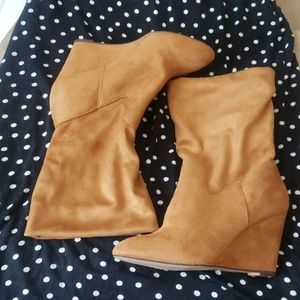 Athena Alexander sueded platform boots